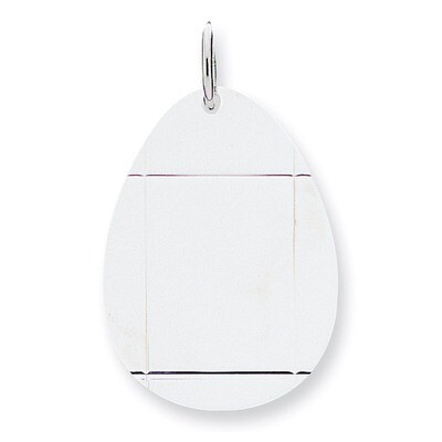 Engravable Disc Charm Sterling Silver QM490/35