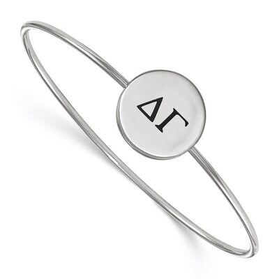 Delta Gamma Enameled Slip-on Bangle Sterling Silver SS025DG-7, MPN: SS025DG-7, 886774604541
