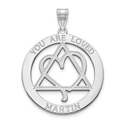 You Are Loved Name Adoption Charm 10k White Gold 10XNA983W, MPN: 10XNA983W,