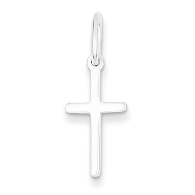 Latin Cross Charm Sterling Silver Polished QC5381, MPN: QC5381, 883957912981