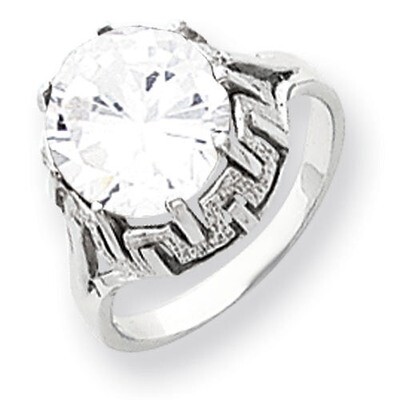 10mm Cubic Zirconia Ring 14k white Gold Y4515CZ Diamond, MPN: Y4515CZ, 883957440248