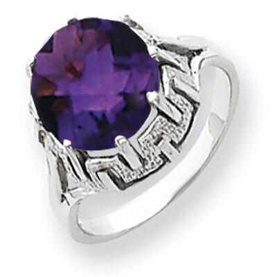 10mm Amethyst Ring 14k white Gold Y4515AM, MPN: Y4515AM, 883957440163
