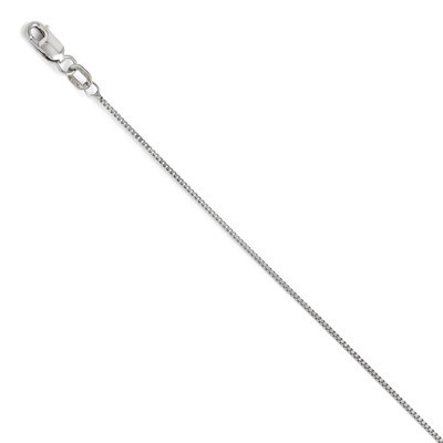 Leslie&#39;s Box with Lobster Chain 18 Inch - 14k White Gold HB-3989-18, MPN: 3989-18, 886774543611