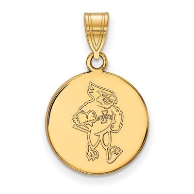 Iowa State University Medium Disc Pendant Gold-plated Silver GP037IAS, MPN: GP037IAS, 886774938820