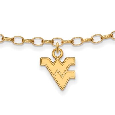 West Virginia University Anklet Gold-plated Silver GP030WVU, MPN: GP030WVU, 886774934082