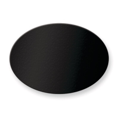 1 1/4 x 1 3/4 Oval Black Anodized Aluminum Plates-Sets of 6  GM3719-BA, MPN: GM3719-BA,