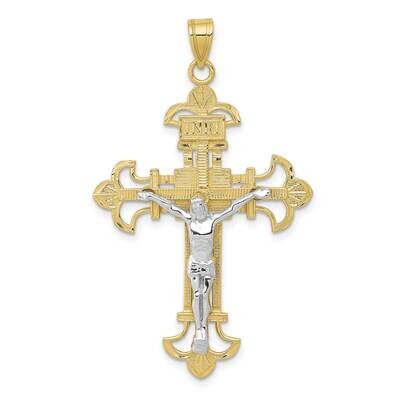 Two-Tone Inri Crucifix Pendant 10k Gold 10D3672, MPN: 10D3672, 883957506500