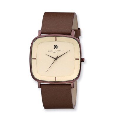 Charles Hubert Choc. IP-plated Champagne Dial Quartz Watch XWA4278, MPN: XWA4278, 848870005660