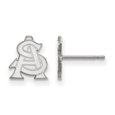 Arizona State University x-Small Post Earring 10k White Gold 1W030AZS, MPN: 1W030AZS, 886774785523