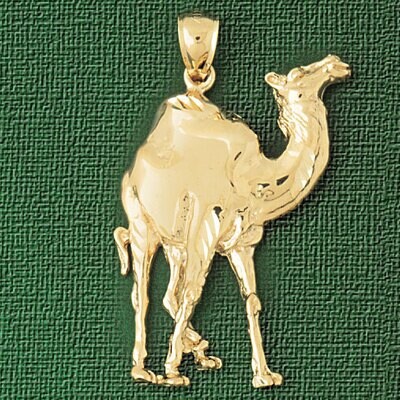 Dazzlers Jewelry Camel Pendant Necklace Charm Bracelet in Yellow, White or Rose Gold 2661, MPN: DZ-…