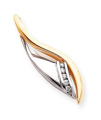 Diamond slide 14k Two-Tone Gold XS702AAA, MPN: XS702AAA, 883957272092