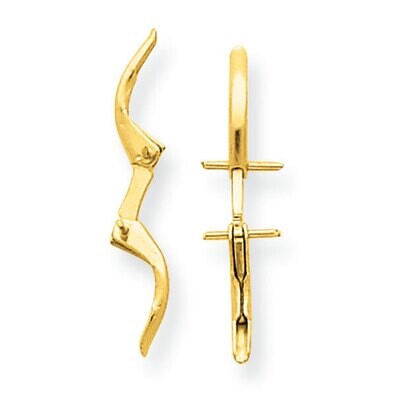 Replacement Lever Joint Rivet Earring Component 14k Yellow Gold YG810, MPN: YG810,