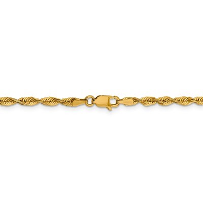 Leslie&#39;s 22 Inch 3.0mm Diamond Cut Lightweight Rope Chain 10k Gold HB-8053-22, MPN: 8053-22, 191101…