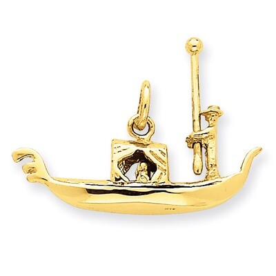 Gondola Charm 14k Gold A0434, MPN: A0434, 883957853031