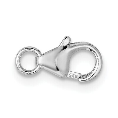 Tear Drop Lobster with Jump Ring Clasp 14k White Gold WG1645, MPN: WG1645,