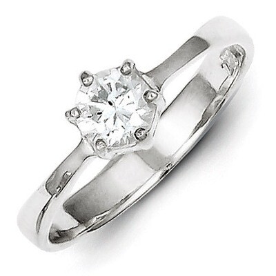Ring Sterling Silver Diamond QR1004, MPN: QR1004, 883957983806