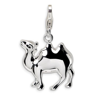 3-D Camel Charm Sterling Silver QCC452 by Amore La Vita, MPN: QCC452, 883957334097