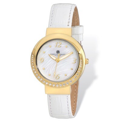 Charles Hubert IP-lated Stainless Steel Leather 38mm Watch Ladies XWA4922, MPN: XWA4922, 8488700073…