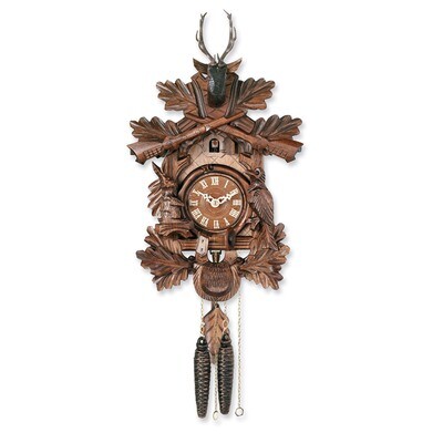 Carved Animals Hunters Cuckoo Clock GM2419, MPN: GM2419, 711705003073