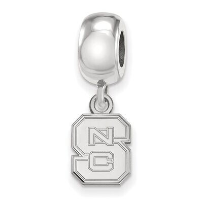 North Carolina State University Bead Charm Extra Small Dangle Sterling Silver SS035NCS, MPN: SS035N…