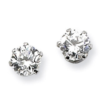 4mm Synthetic Diamond Stud Earrings - Stainless Steel SRE315 by Chisel, MPN: SRE315, 886774038421