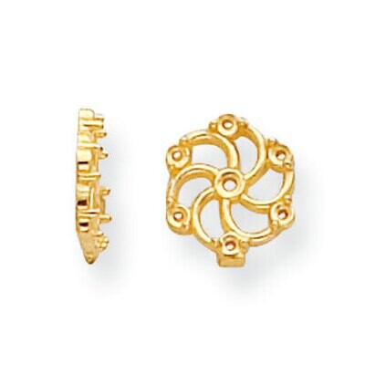 Diamond Earring Jacket Component 14k Yellow Gold YG926, MPN: YG926,