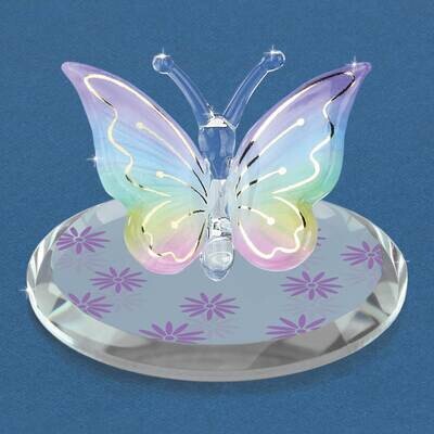 Lavender Rainbow Butterfly Glass Figurine GM21665, MPN: GM21665, 708873040030