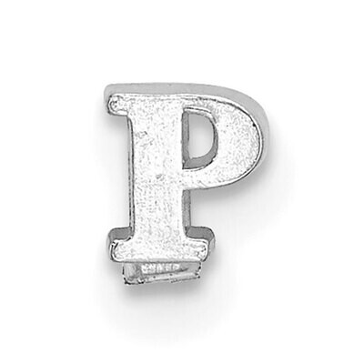 Casted Letter P 14k White Gold WG2219P, MPN: WG2219P,
