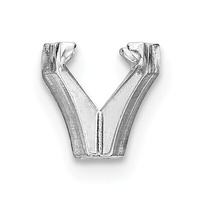 Princess 4 Prong V-End Square Center Head 3.0mm Setting 14k White Gold WG166, MPN: WG166,