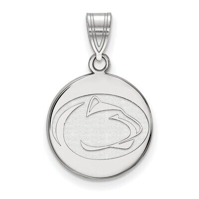 Penn State University Medium Disc Pendant 10k White Gold 1W034PSU, MPN: 1W034PSU, 886774786018