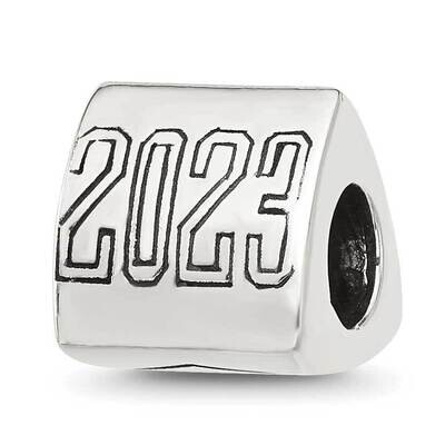 Grad 2023 Cap Trilogy Bead Sterling Silver QRS4397, MPN: QRS4397,