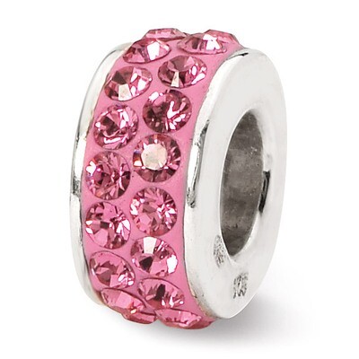 October Double Row Swarovski Elements Bead - Sterling Silver QRS1265OCT, MPN: QRS1265OCT, 883957302…