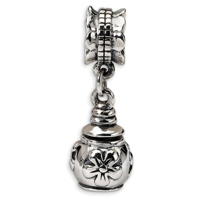 Floral Ash Dangle Bead - Sterling Silver QRS533, MPN: QRS533, 883957724447