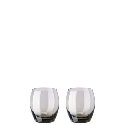Versace Medusa Lumiere 2 Short Stem Haze Whiskey DOF Set of Two 4Inch, MPN: 69129-321392-48870, 790…