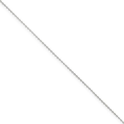 1mm Cable Chain 9 Inch 14k White Gold PEN74-9, MPN: PEN74-9, 886774104737