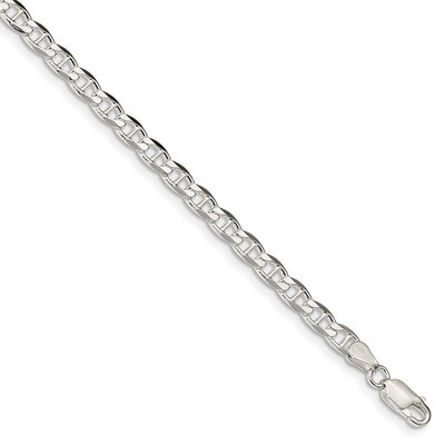 7 Inch 4.65mm Flat Anchor Chain Sterling Silver QFAN120-7, MPN: QFAN120-7, 883957970332