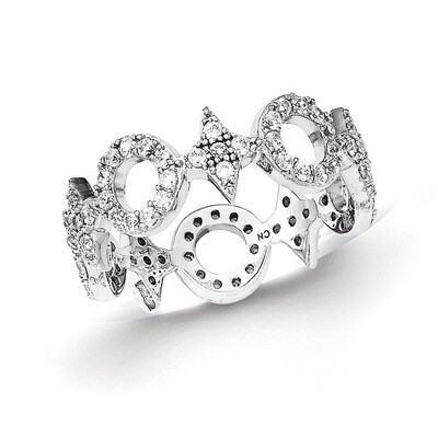 CZ Ring Sterling Silver QR6263-6
