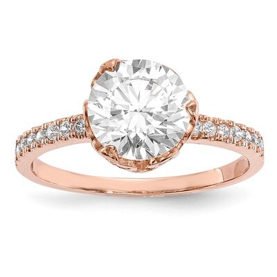 CZ Ring 10k Rose Gold Polished 10YC385R, MPN: 10YC385R, 191101021695