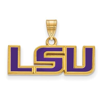 Louisiana State University Small Enamel Pendant Gold-plated Silver GP025LSU, MPN: GP025LSU, 8867749…