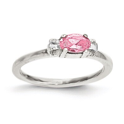 Pink CZ Candy Kid&#39;S Ring Sterling Silver QR5971-3, MPN: QR5971, 191101468292