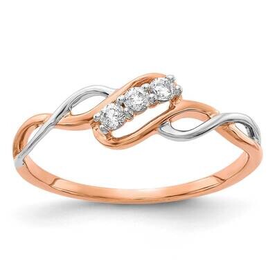 Rose Gold Diamond Polished Ring 14k White Gold RM5671-013-RWA, MPN: RM5671-013-RWA, 883957871202