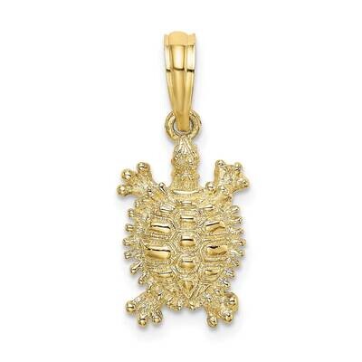 2-D Land Turtle Charm 10k Gold 10K7649, MPN: 10K7649,
