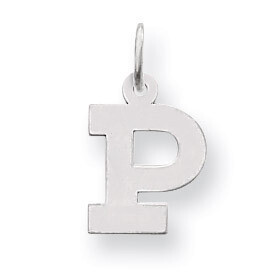 Small Block Initial P Charm 14k White Gold YC665P, MPN: YC665P, 883957973111