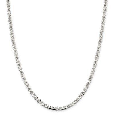 16 Inch 4.15mm Flat Anchor Chain Sterling Silver QFAN100-16, MPN: QFAN100-16, 886774086538