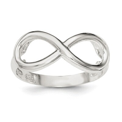 Infinity Ring Sterling Silver Polished QR6200, MPN: QR6200, 191101073366