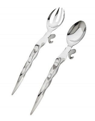 Ricci Via Veneto 2 Piece Serving Set Fork And Spoon, MPN: 23006, 644907230063