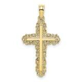 Cross with Filigree Lace Trim Charm 10k Gold 10K8454, MPN: 10K8454,