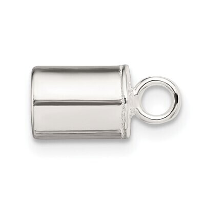 7.5 x 5.6mm Crimp End Sterling Silver SS4834, MPN: SS4834,