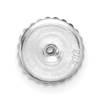 2 Hole Threaded Ear Nut 14k White Gold WG719, MPN: WG719,