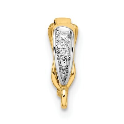 Pearl Enhancer with Diamond Accent Pendant Setting 14k Yellow Gold YG1494, MPN: YG1494,